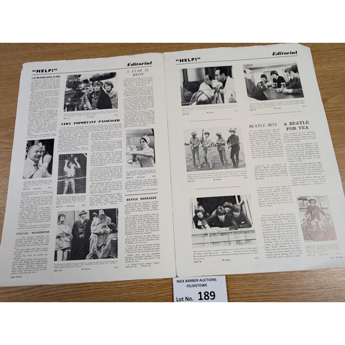 189 - Records; Memorabilia: The Beatles 'Help!' Exhibitor's Campaign Book, 1965; 14 pages; rare collector'... 