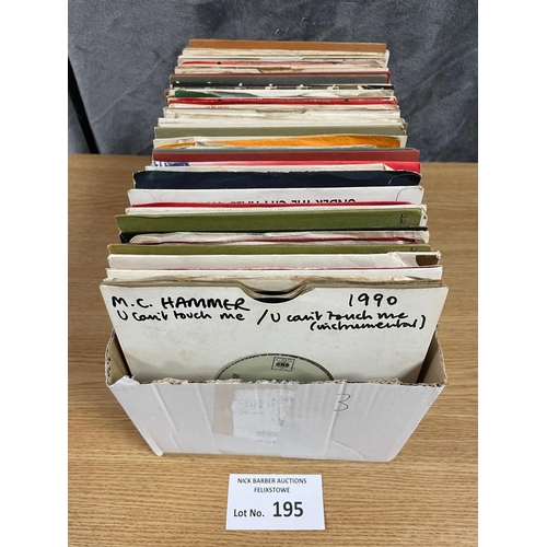 195 - Records: Box of approx. 150 7