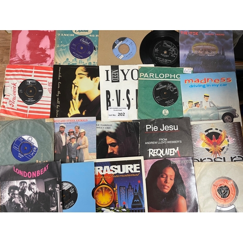 202 - Records: Small box of 7