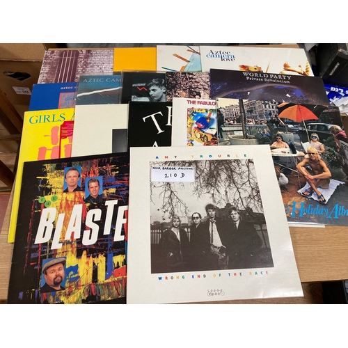 210d - Records: Assortment of 15x 80s New Wave albums, including The Action, The Adventures, Aztec Camera, ... 