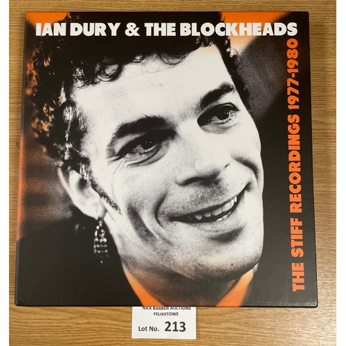 213 - Records: Ian Dury and the Blockheads box set, compromising 4x transparent yellow vinyls, Excellent c... 