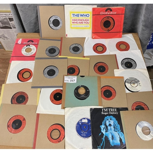 217 - Records: Bag of The Who and related 7