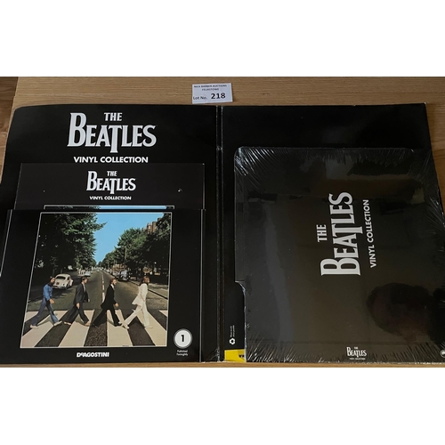 218 - Records: De Agostini The Beatles issue 1, within original binder with magazines, poster, and vinyl; ... 