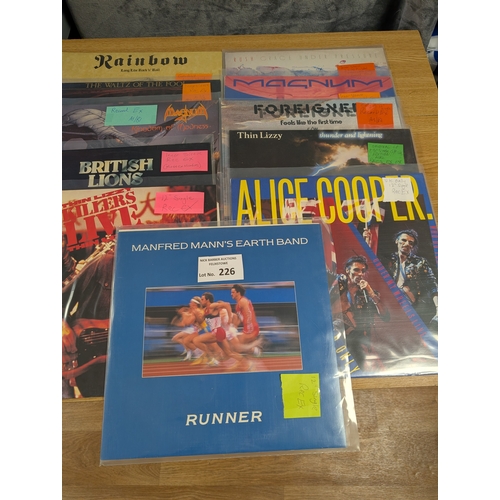 226 - Records: Collection of Rock LPs and 12