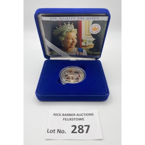 287 - Coins: Royal Mint trio of silver proof boxed sets, including 2002 Golden Jubilee, Royal Celebration,... 