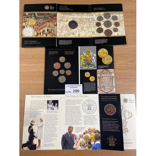 290 - Coins: Royal Mint assortment of coins/CB commemoratives including crowns/£2, Henry VIII, Royal Shiel... 