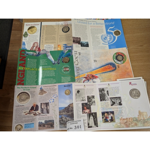 301 - Coins: Royal Mint various issue coins, including £2, 50p, crowns, etc; including Commonwealth Games,... 