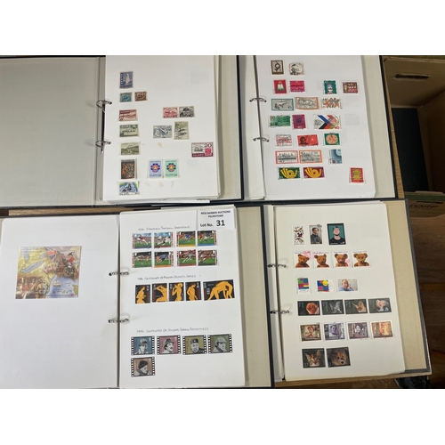 31 - Stamps: Large collection of 25 albums of world stamps. Vast quantity, 1000s - some decent quality wi... 