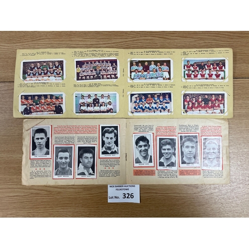 326 - Cards; Gum Cards: Assortment of football gum cards including Chix in albums (2); plus adventure and ... 