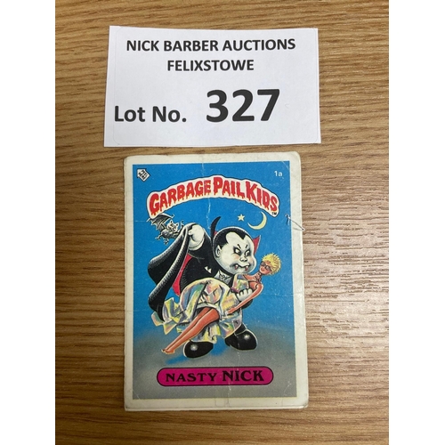 327 - Cards: Collection of Garbage Pail Kids cards, including Nasty Nick 1a; mostly good condition with so... 