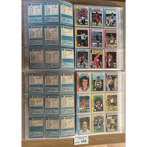 328 - Cards; Gum Cards: Football 1979/80 card set in Fine condition; 396 cards in set (6 missing); within ... 