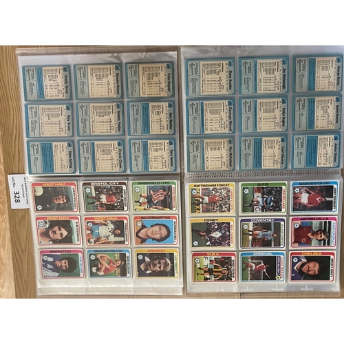 328 - Cards; Gum Cards: Football 1979/80 card set in Fine condition; 396 cards in set (6 missing); within ... 