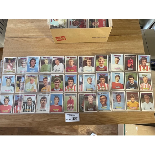 337 - Cards; Gum Cards: A + BC Football 1970/1 gum cards; orange backs/ transparencies etc.; vast stock of... 