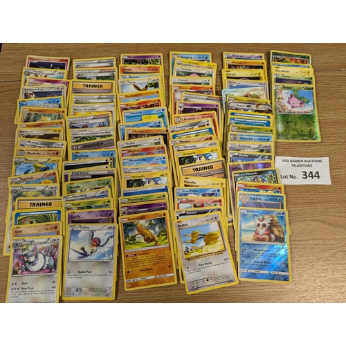 344 - Cards: Mixed assortment of trading cards and stickers, including Pokemon, Digimon, The Beatles gum c... 