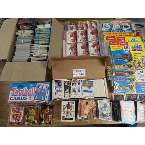 348 - Cards; Trading Cards: Large collection of Topps Match Attax (2000s-2010s) cards, loose and in albums... 