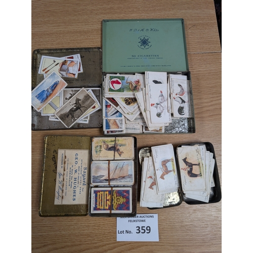 359 - Cards; Cigarette Cards: Assortment of Cigarette cards including Player's, Ogden's Robin and others, ... 