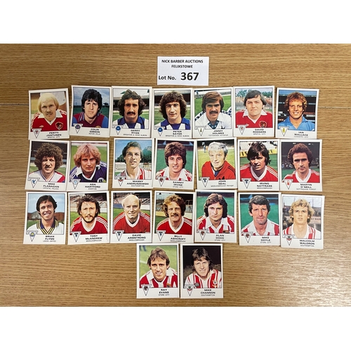 367 - Cards; Gum Cards: Box of gum cards (Topps), Panini Football 78 and 80 unused stickers, plus cereal c... 