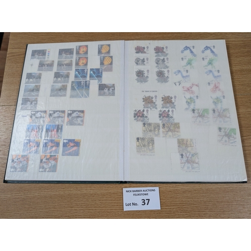 37 - Stamps: GB Mint definitives and commemoratives in stockbook; 1999 onwards; FV 400+.