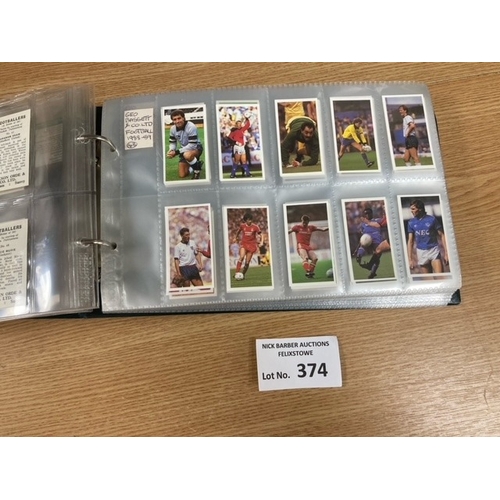 374 - Trade Cards: Football issues - modern, including many Bassett, Lambert; several hundred cards; all s... 