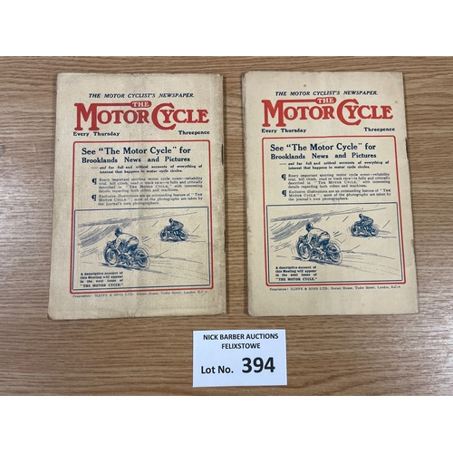 394 - Sports; Motor Sport: Pair of Brooklands members programmes, 1st meeting 21/03/1925; 28 pages and rec... 