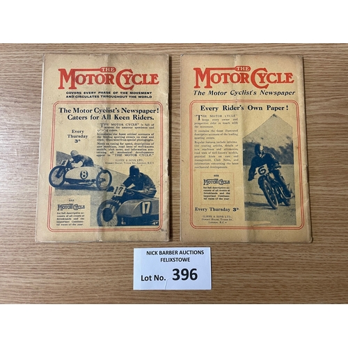 396 - Sports; Motor Racing: Pair of Brooklands programmes, including 5th member's meeting 12/07/1930 and T... 