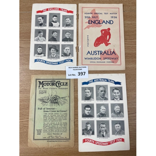 397 - Sports; Speedway: Pair of Speedway programmes including Stamford Bridge early programme, 12/05/1928;... 