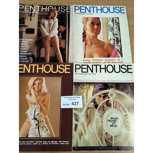 427 - Magazines; Adult Glamour: Penthouse magazine assortment, including Vol. 1 Issue 1; all Vol 1; genera... 