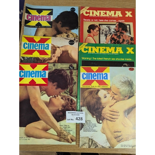 428 - Magazines; Adult Glamour: Cinema X assortment; generally decent to good with some marks/creases; (6)... 