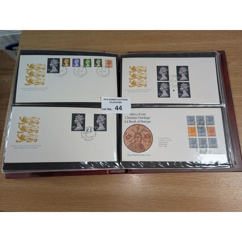 44 - Stamps: 7 albums of First Day Covers, including Cotswolds, Frama labels, high values and special pos... 