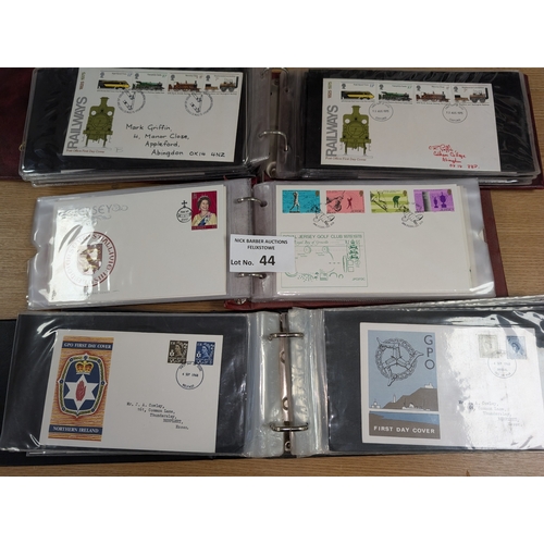 44 - Stamps: 7 albums of First Day Covers, including Cotswolds, Frama labels, high values and special pos... 