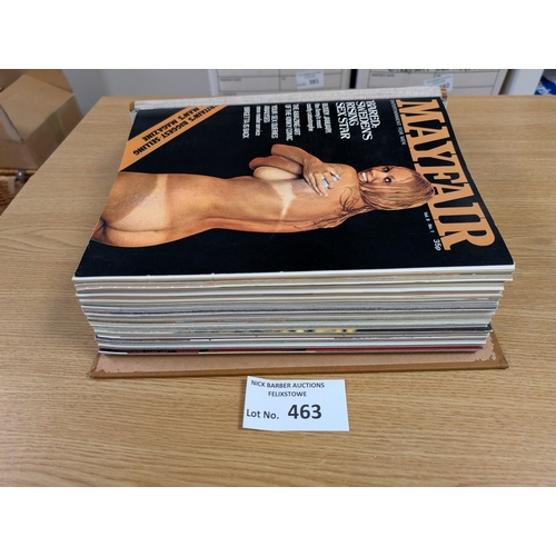 463 - Magazines; Adult Glamour: Mayfair Volume 9 bound magazines (complete 1-12); great condition.