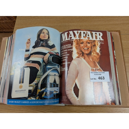 463 - Magazines; Adult Glamour: Mayfair Volume 9 bound magazines (complete 1-12); great condition.