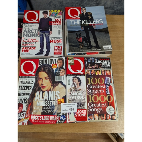 467 - Magazines: Collection of Q magazine, mostly from 2007, Good conditions; (34).