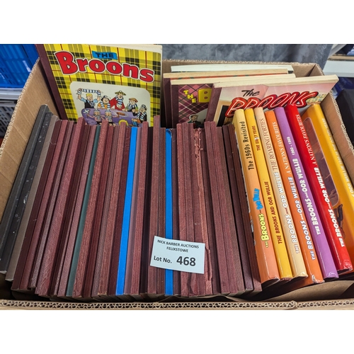 468 - Comics: Collection of The Broons books, generally decent conditions; (40+).