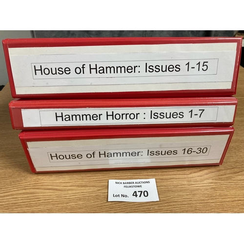 470 - Comics: Collection of House of Hammer/Horror magazines, 1976 onwards, including No. 1, 37 issues in ... 