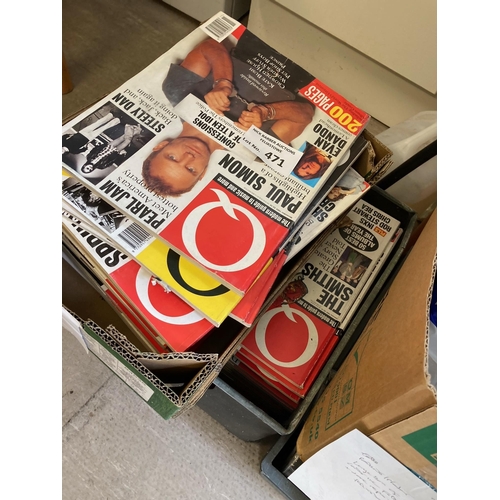 471 - Magazines: 2x boxes of Q Magazine, 1990s issues, generally decent conditions.