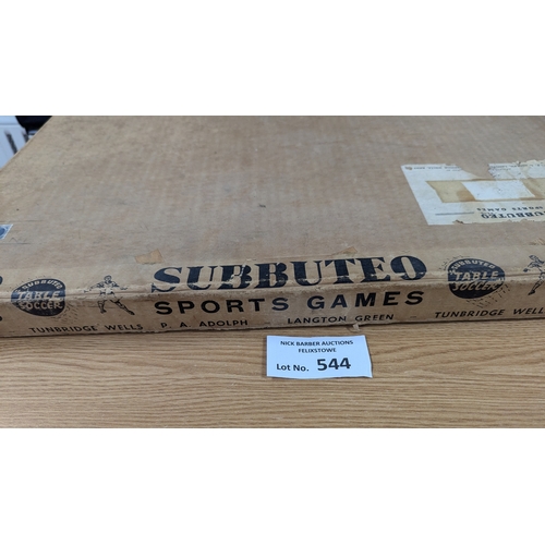 544 - Diecast; Vintage Toys: Subbuteo Table Speedway in large original box; track, riders, etc.; 1940s-50s... 