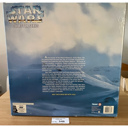 546 - Diecast; Vintage Toys: Star Wars Han Solo and Tauntaun boxed set; box has some scuffs/marks, figures... 