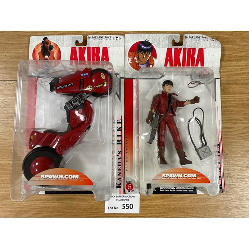 550 - Diecast; Vintage Toys: McFarlane Toys Akira Kaneda pair, including figure and motorcycle; both Mint ... 