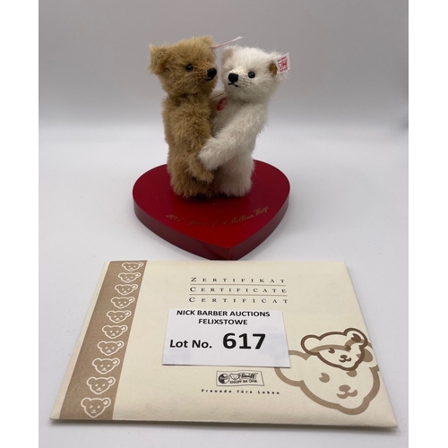 617 - Collectables; Teddy Bears: Steiff assortment including: A Million Hugs Set, white tag 038389, LE wit... 