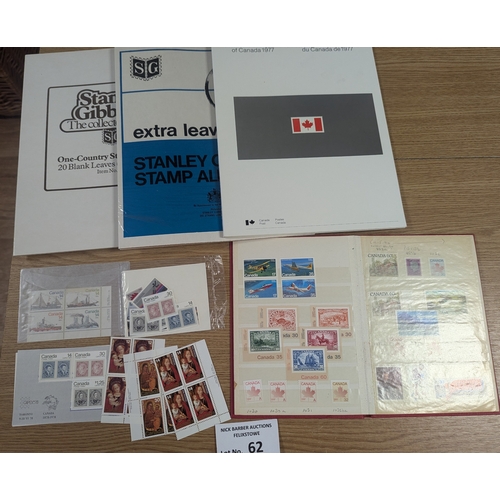 62 - Stamps: Canada pair of Stanley Gibbons albums, including KGV onwards; mostly used; good run of mint ... 