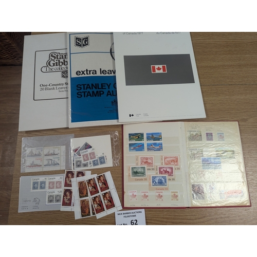 62 - Stamps: Canada pair of Stanley Gibbons albums, including KGV onwards; mostly used; good run of mint ... 