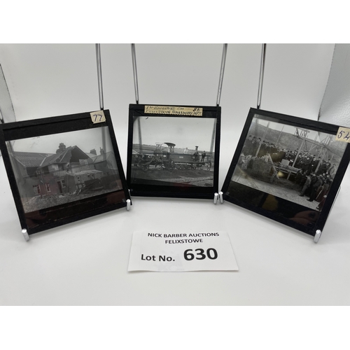 630 - Collectables; Ephemera: Felixstowe lantern slides dating from 1865; historic and rare piece with not... 