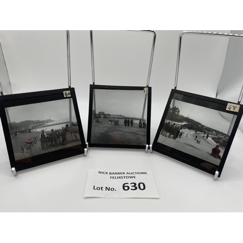 630 - Collectables; Ephemera: Felixstowe lantern slides dating from 1865; historic and rare piece with not... 