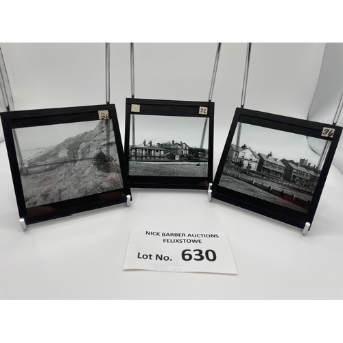 630 - Collectables; Ephemera: Felixstowe lantern slides dating from 1865; historic and rare piece with not... 