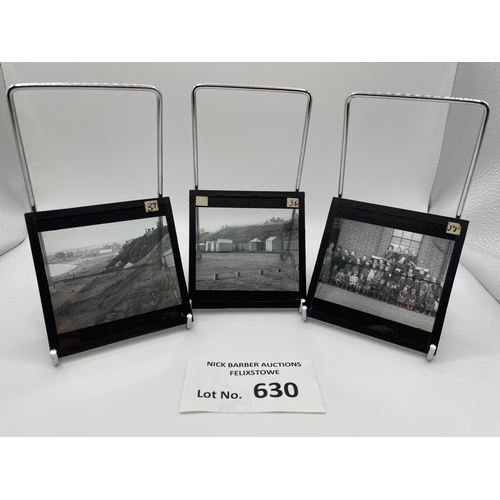 630 - Collectables; Ephemera: Felixstowe lantern slides dating from 1865; historic and rare piece with not... 