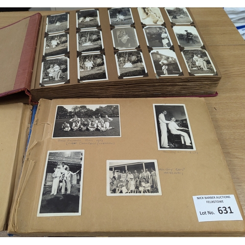 631 - Collectables; Ephemera: Pair of early family photo albums, mainly 1940s.