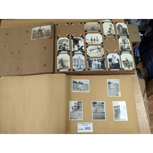 631 - Collectables; Ephemera: Pair of early family photo albums, mainly 1940s.