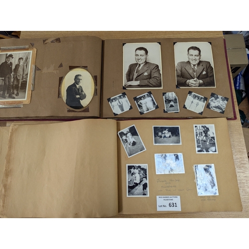 631 - Collectables; Ephemera: Pair of early family photo albums, mainly 1940s.