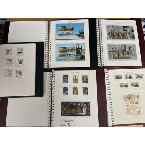 71 - Stamps: Guernsey collection within 5 SG albums; nearly all mint, including sets, definitives, m/s, s... 